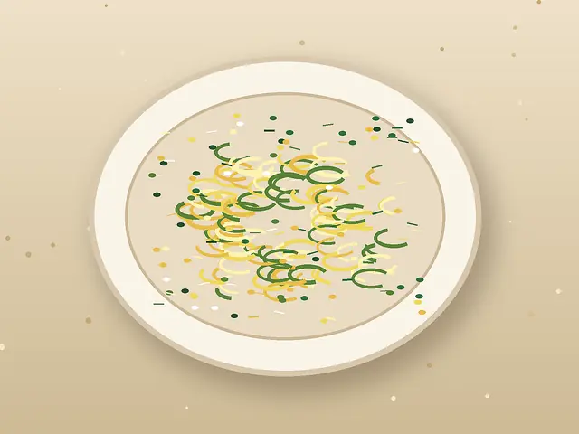 Finished Italian dish Pasta al Limone served for the recipe page.
