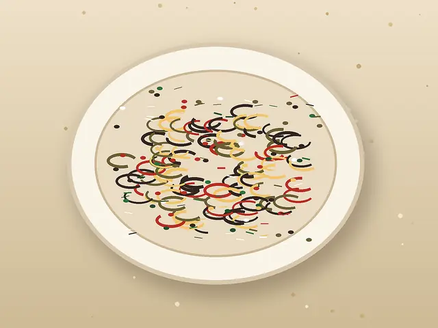 Finished Italian dish Pasta alla Puttanesca served for the recipe page.